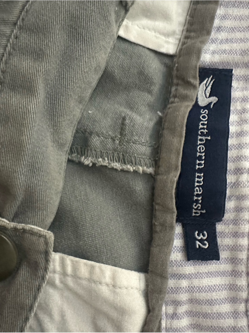 Southern Marsh Grey Casual Shorts